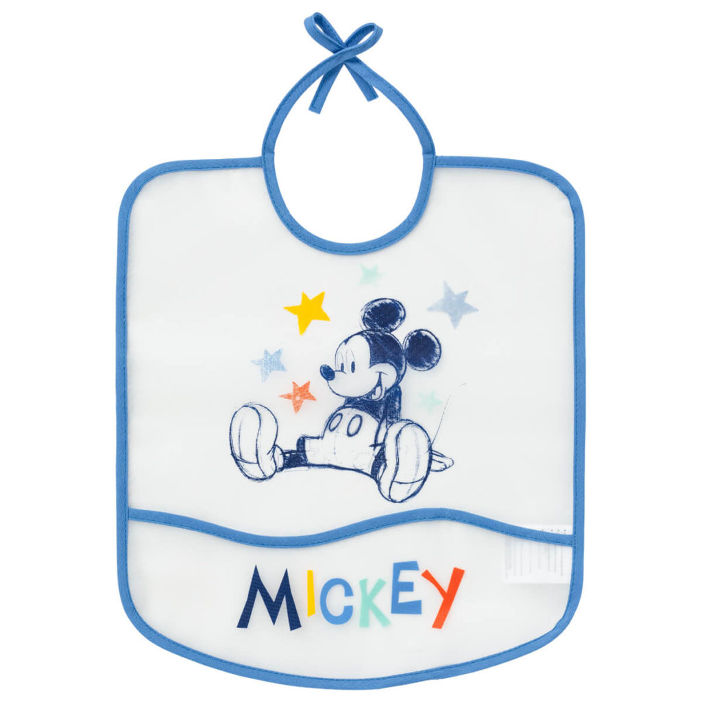 Bavoir imperméable avec poche Mickey